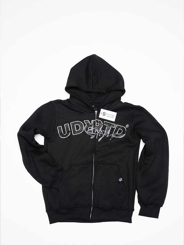 Charcoal Black Uniform Zip-Up
