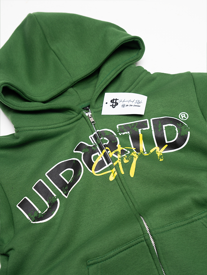 Forest Green Uniform Zip-Up