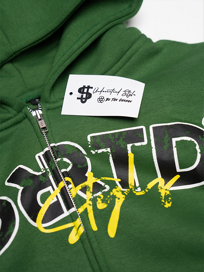 Forest Green Uniform Zip-Up