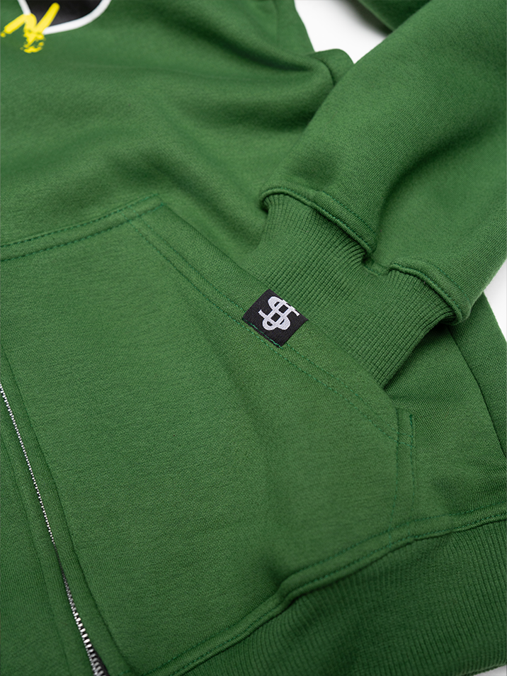 Forest Green Uniform Zip-Up