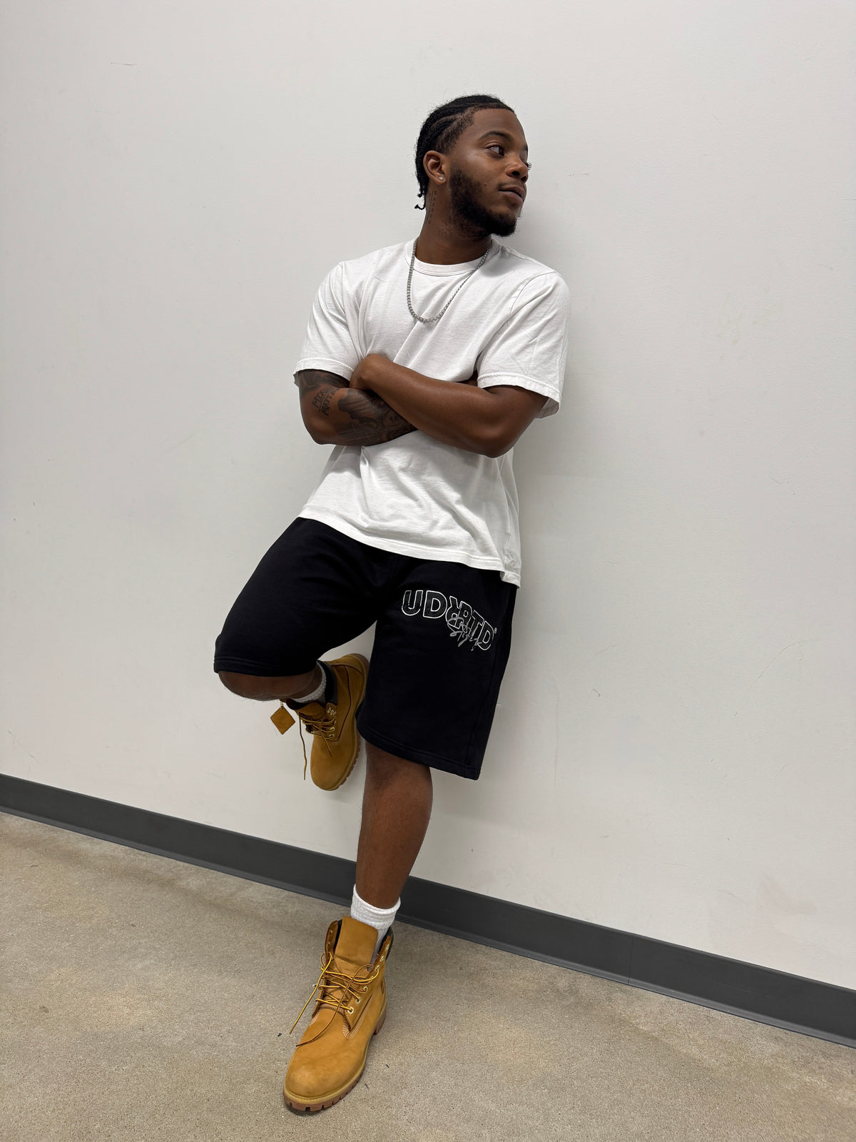 Black Uniform Sweat Shorts