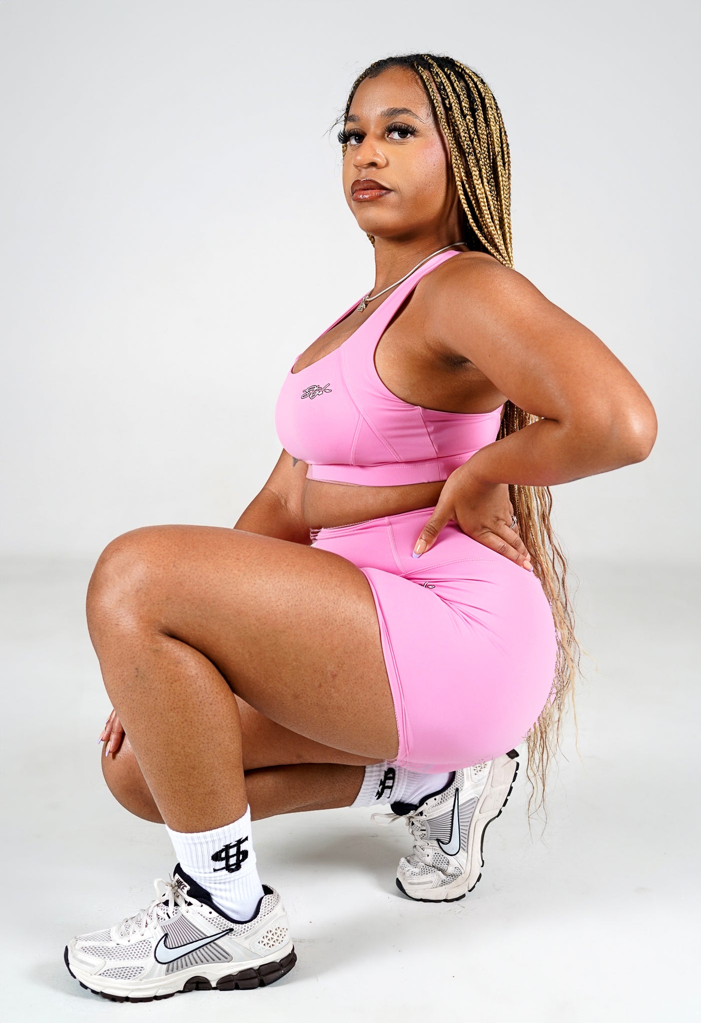 ‘Stylz’ Activewear Bottom (Baby Pink)