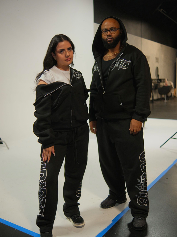 Charcoal Black Uniform Zip-Up