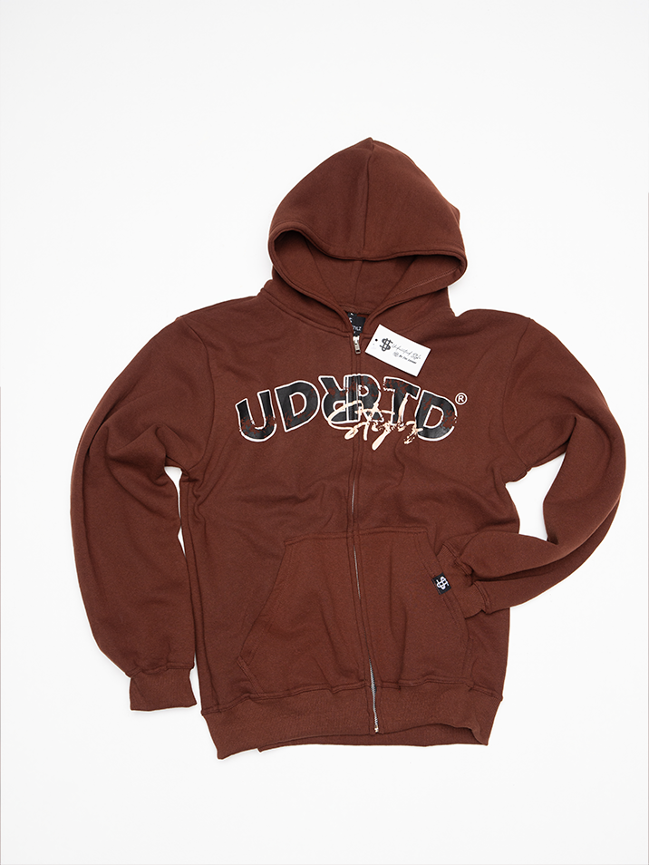 Chestnut Brown Uniform Zip-Up