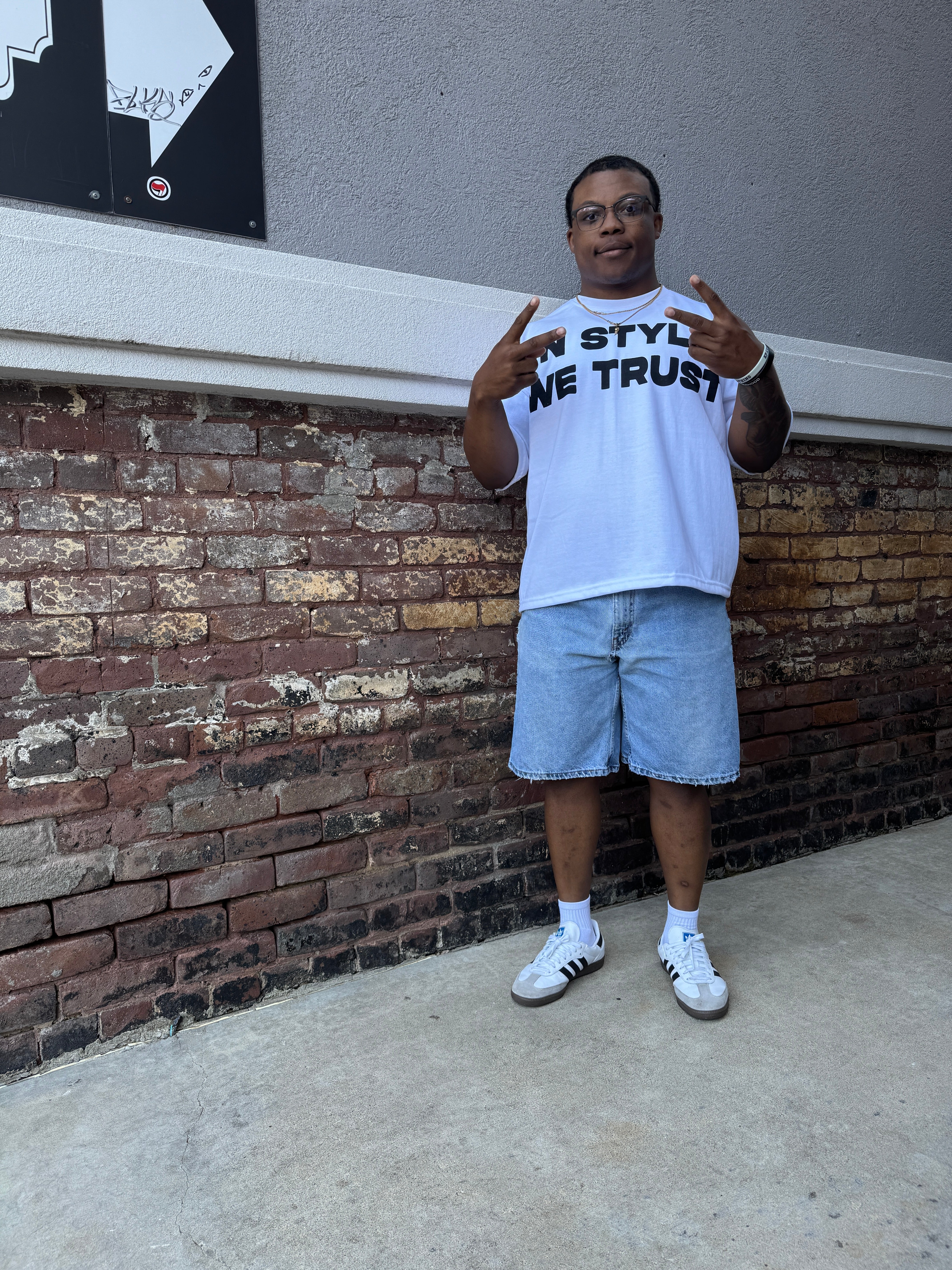 White 'Verbiage' Tee