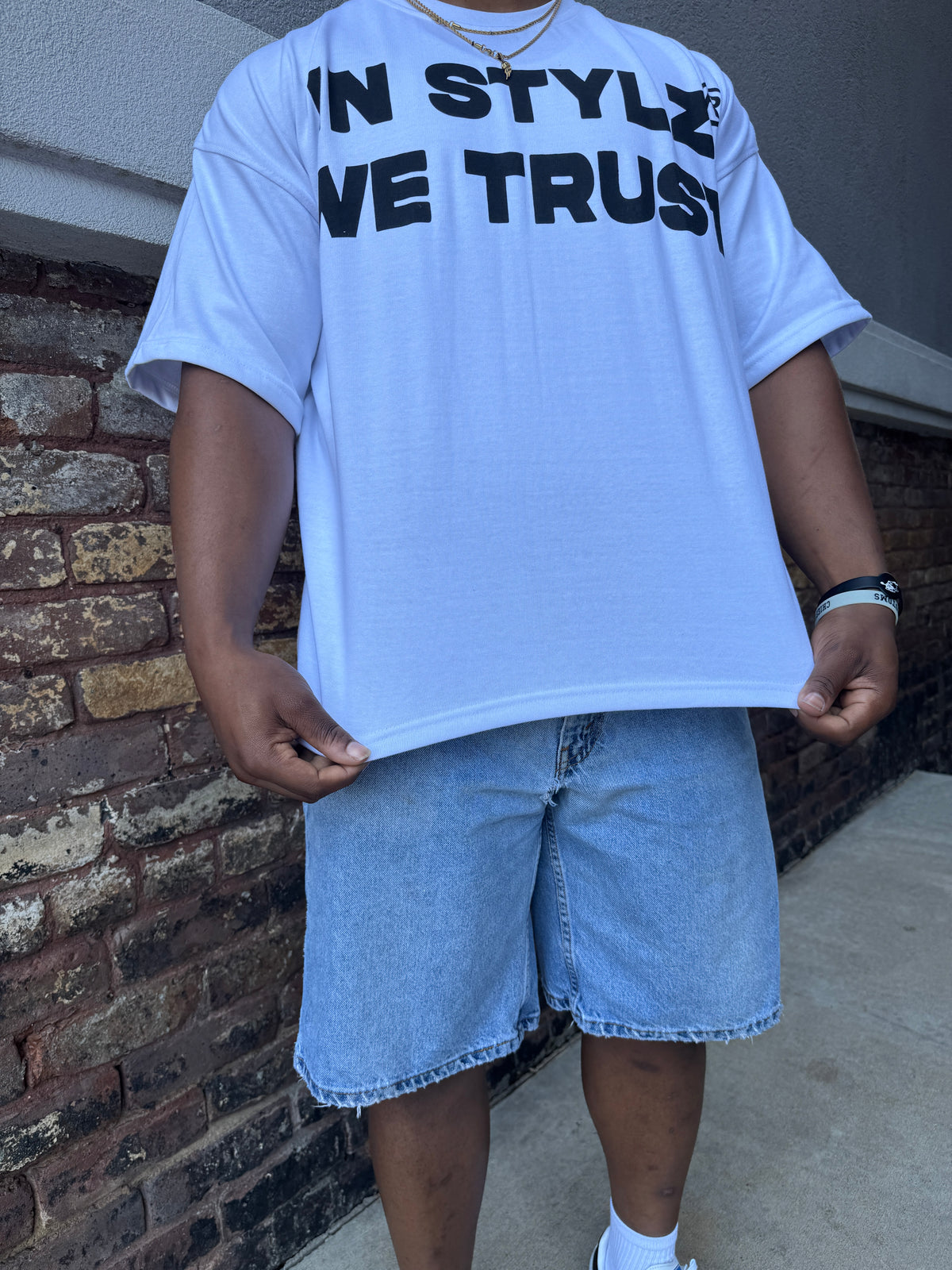 White 'Verbiage' Tee