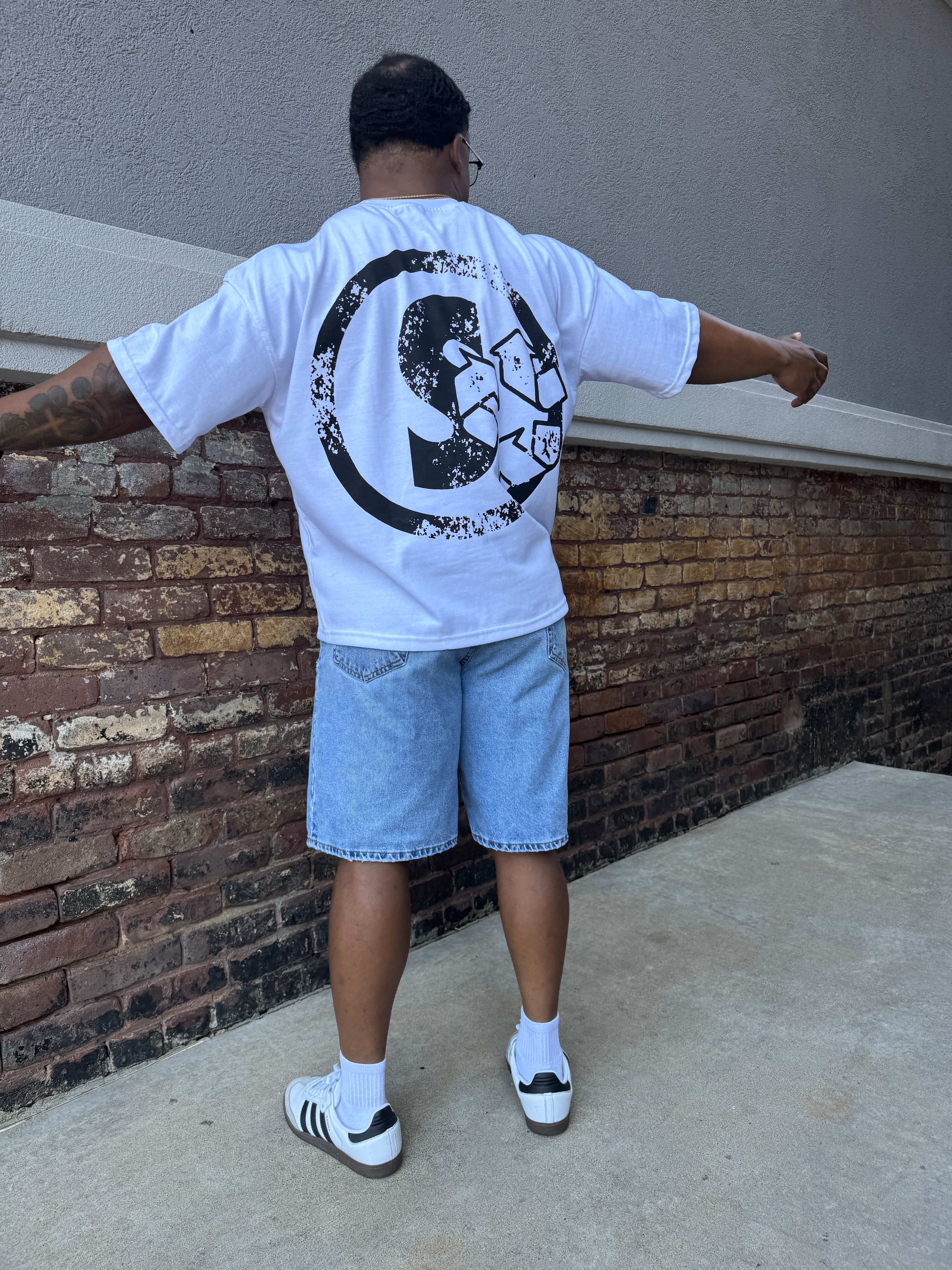 White 'Verbiage' Tee