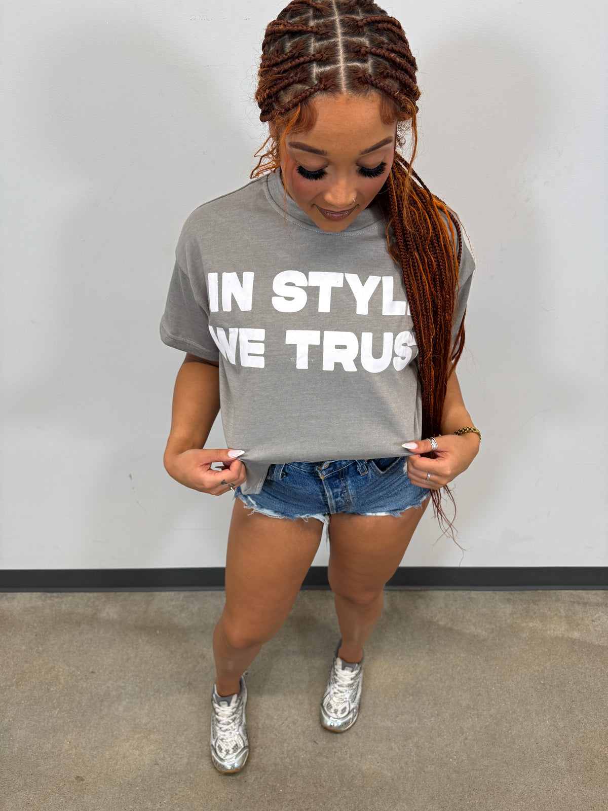 Charcoal Grey 'Verbiage' Tee