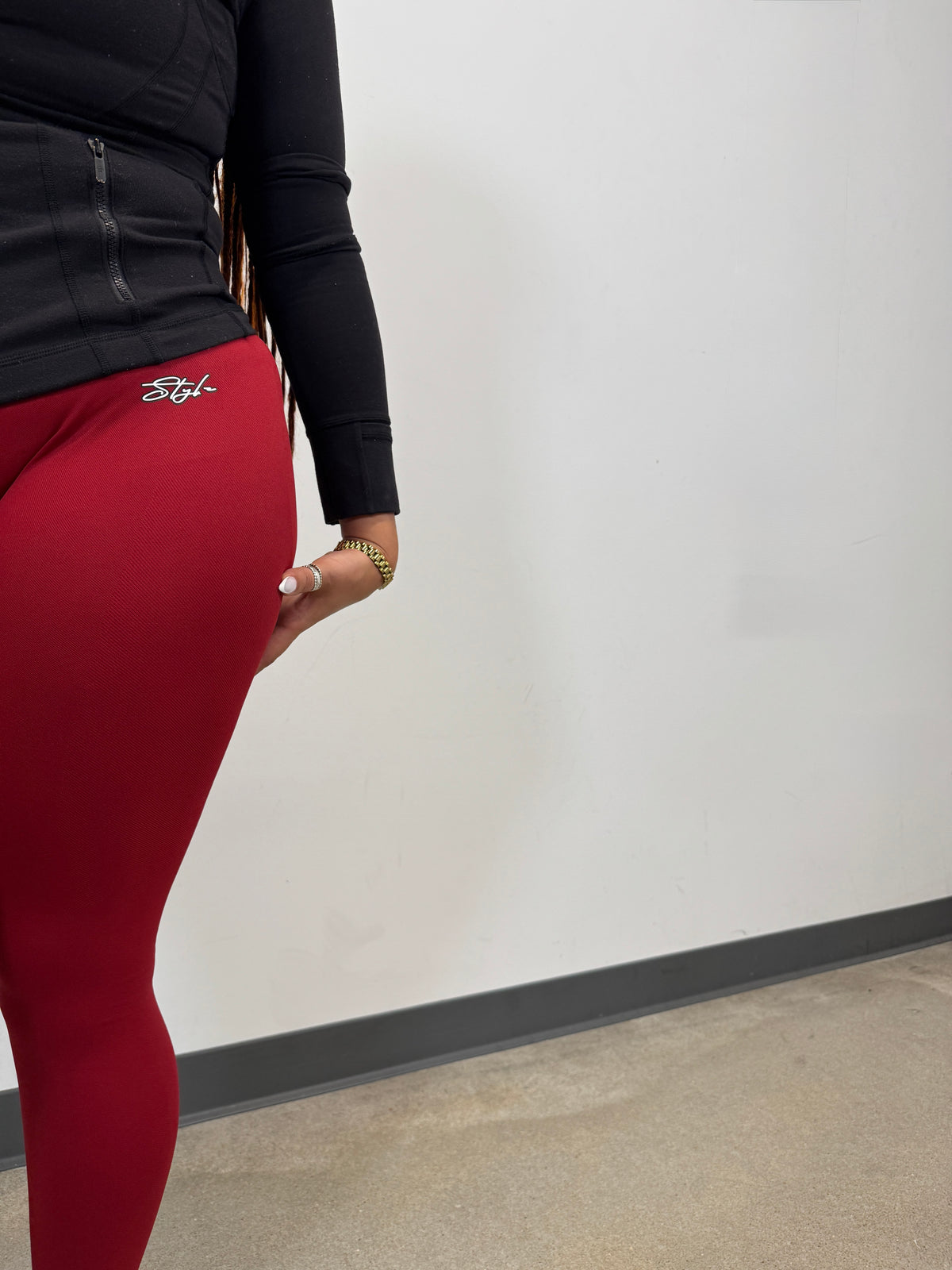 Wine Red 'Stylz' Leggings